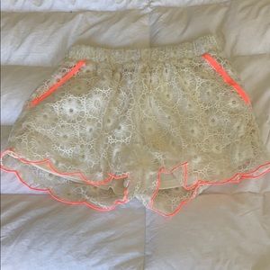 NWOT! White Lace Shorts